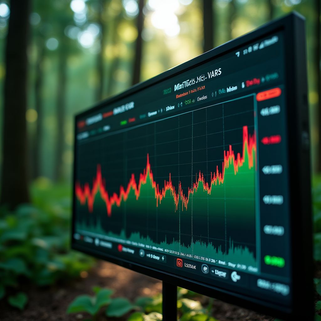 Gráfico de gestión de riesgos financieros
